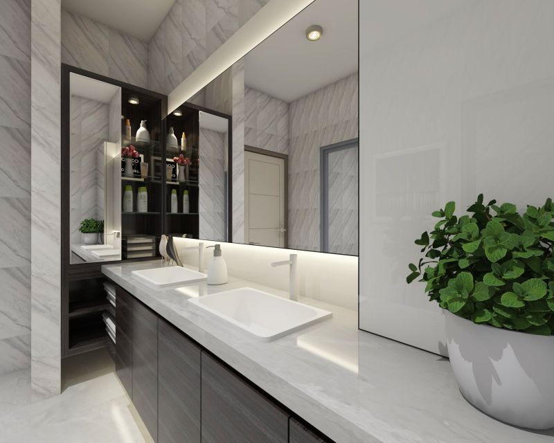 Elegant vanity area